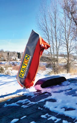 Guardrail Installation Jib Crane all Weather Cover by Fulton Tool Co.